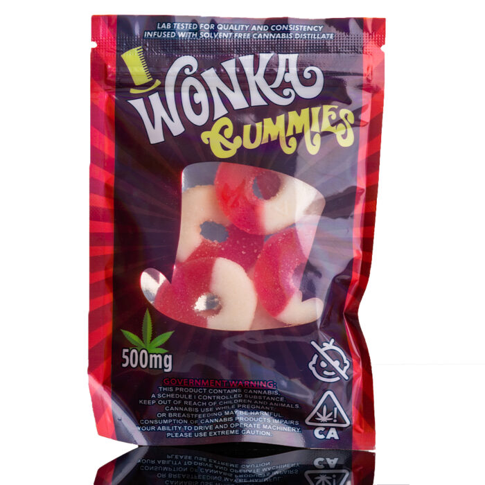 Wonka Gummies Green Raspberry Rings