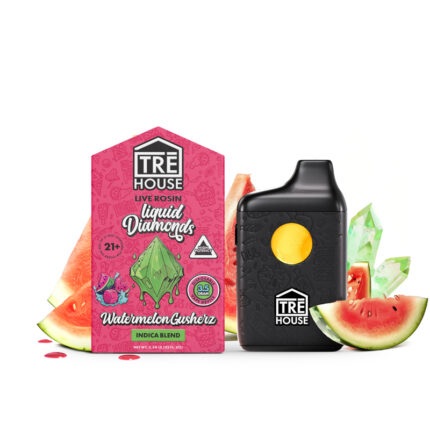 Tre House Watermelon Gusherz Live Rosin Vape