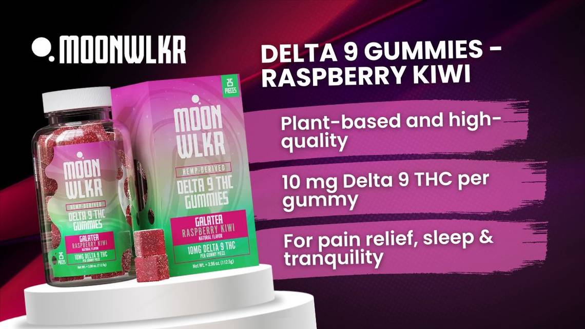 Delta 9 Gummies - Raspberry Kiwi - Moonwlkr