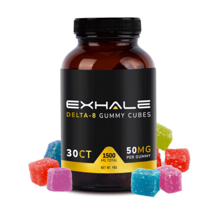 Exhale Wellness Delta-8 Gummy Cubes